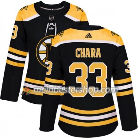 Boston Bruins Zdeno Chara 33 Adidas 2017-2018 Schwarz Trikot Authentic - Dame